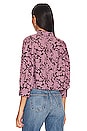 view 3 of 4 Ivy Floral Stephanie Top in Plum
