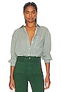 view 1 of 5 Capri Stripe Becca Shirt in Basil