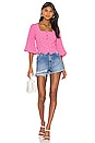 view 5 of 5 BLUSA ROXANNE in Hot Pink