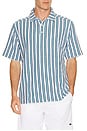 view 1 of 5 Seaside Terry Polo in Ash Blue Vintage Stripe