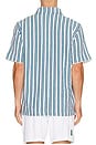 view 2 of 5 Seaside Terry Polo in Ash Blue Vintage Stripe