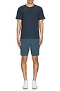 view 4 of 4 Reign Short Sleeve Tee in Deep Sea Blue & Dark Teal Heather