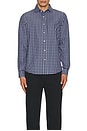 view 3 of 3 State Of Mind Shirt in Blue & Light Blue Gingham