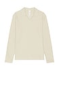 view 1 of 4 Seaside Terry Long Sleeve Polo in Sandstone