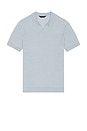 view 1 of 4 Johnny Collar Polo in Arctic Blue & White