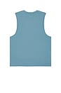 view 2 of 4 Base Training Sleeveless Tee in Blue Stone