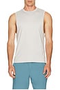 view 3 of 4 Base Training Sleeveless Tee in Sleet Gray