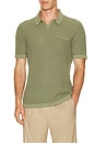 view 3 of 4 Coastal Johnny Collar Polo in Green Sage