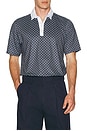 view 4 of 5 Golf Sport Polo in True Navy Circle Geo