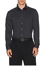 view 3 of 4 Semi Spread Collar Commuter Shirt in Iron Oxford
