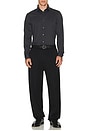 view 4 of 4 Semi Spread Collar Commuter Shirt in Iron Oxford