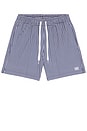 view 4 of 5 SHORT DE BAIN in Navy Gingham