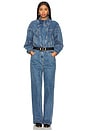 view 1 of 4 Eugene Jumpsuit in Light Wash Blue