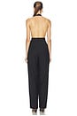 view 3 of 4 Zuri Jumpsuit in Navy Pinstripe
