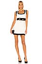 view 1 of 4 MINIVESTIDO ANAMAREE in Black & White