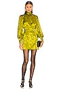 view 1 of 4 VESTIDO BRIELLE in Golden Lime