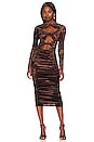 view 1 of 3 Toury Dress in Deep Mahogany