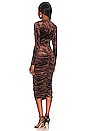 view 3 of 3 Toury Dress in Deep Mahogany