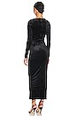 view 3 of 3 Normella Dress in Crushed Velvet Black