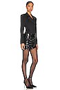 view 2 of 4 Maxwell Dress in Lux Stretch Knit Sequin Combo Black in Lux Stretch Knit * Sequin Combo Black