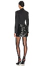view 3 of 4 Maxwell Dress in Lux Stretch Knit Sequin Combo Black in Lux Stretch Knit * Sequin Combo Black