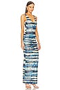 view 2 of 3 Rozio Dress in Blue Tye Dye Multi