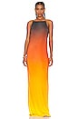 view 1 of 3 Rayna Dress in Orange Multi