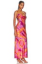 view 2 of 3 Capri Dress in Tie Dye Pink