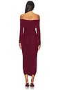 view 3 of 3 VESTIDO VARONICA in Oxblood