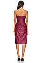 view 3 of 3 VESTIDO MENDEZ in Oxblood