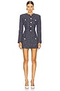 view 1 of 4 Gisele Dress in Navy & White