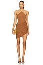 view 1 of 4 Delphine Dress in Tobacco
