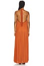 view 3 of 3 Crystal Dress in Rust