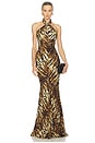 view 1 of 3 Affina Dress in Tigers Eye