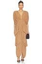 view 1 of 3 Damier Dress in Nude