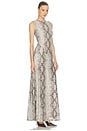 view 2 of 3 VESTIDO UZINA in Snake Print Natural Multi