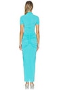 view 3 of 3 VESTIDO MIDI ENID in Ocean