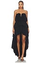 view 1 of 3 ROBE MI-LONGUE ALY in Black