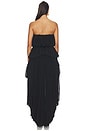 view 3 of 3 ROBE MI-LONGUE ALY in Black