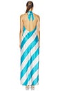 view 3 of 3 MAXIVESTIDO CHANTELL in Turquoise Ivory