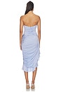 view 4 of 4 ROBE MIDI PEARLINE in Ice