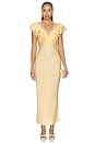 view 1 of 3 VESTIDO MIDI GRACIE in Citrine