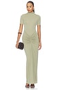 view 1 of 3 VESTIDO MIDI ENID in Elm