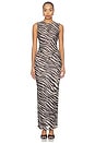 view 1 of 4 VESTIDO MIDI KRISA in Zebra