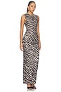 view 2 of 4 VESTIDO MIDI KRISA in Zebra