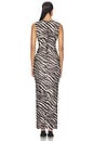 view 3 of 4 VESTIDO MIDI KRISA in Zebra