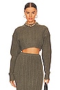 view 1 of 4 TOP EN MAILLE INGRAM in Grey Green