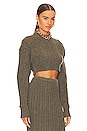view 2 of 4 TOP EN MAILLE INGRAM in Grey Green