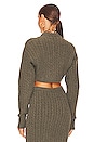 view 4 of 4 TOP EN MAILLE INGRAM in Grey Green