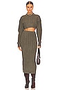 view 5 of 4 TOP EN MAILLE INGRAM in Grey Green